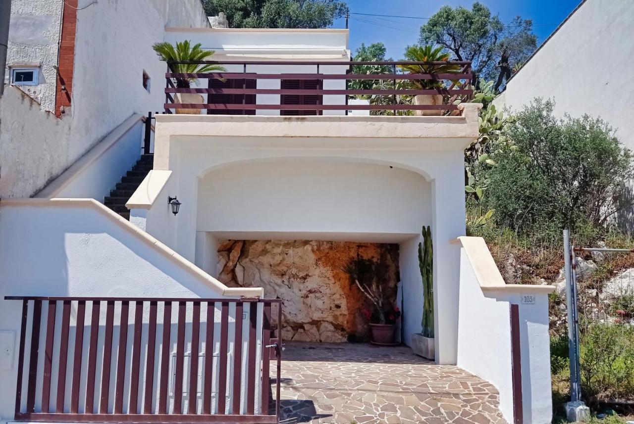 Marina Di Andrano - Alisso, Casa Vista Mare Con Parcheggio Privato E Wifi Villa Eksteriør bilde